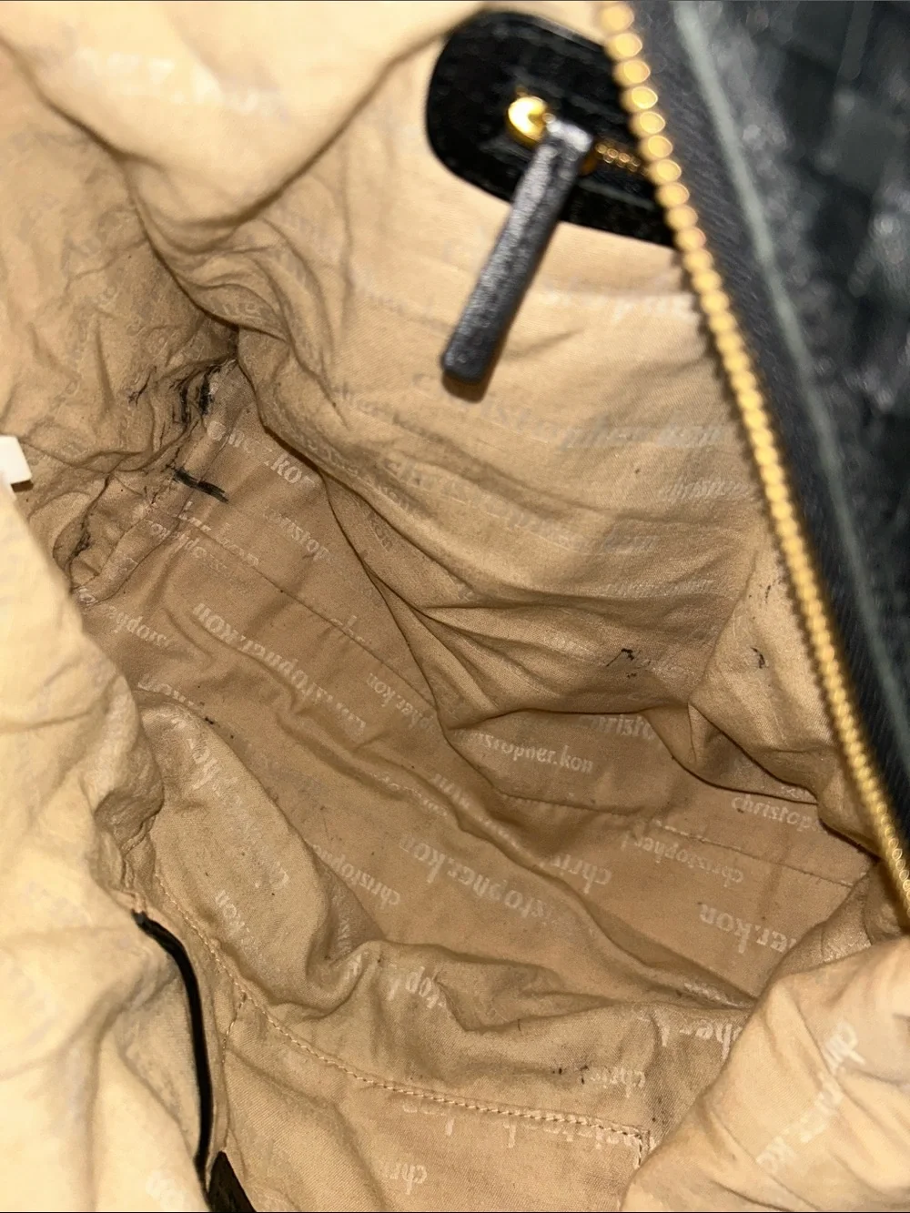 Christopher Kon Woven Leather Tote Bag with Detachable Strap - Black - Picture 10 of 15